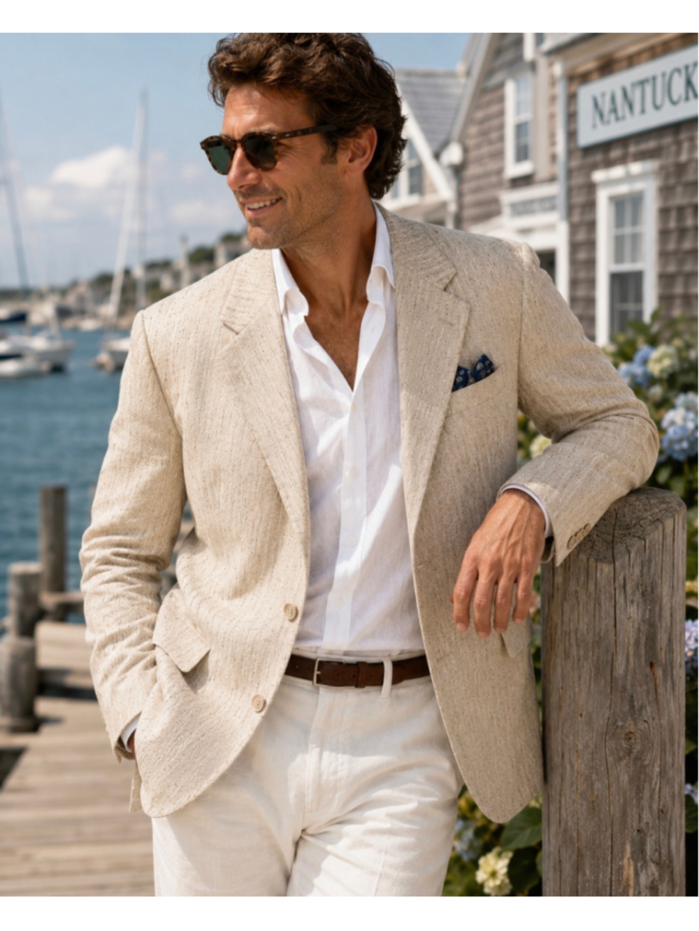 Vintage Kuppenheimer KUPP USA Textured Slub Weave Summer Sport Coat Blazer Med